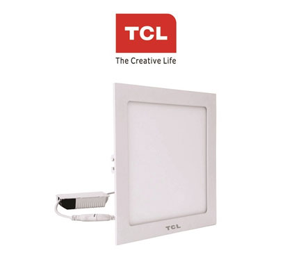 tcl led ultra slim flat panel light - 15w/4000k - square cool day light